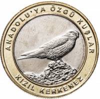 (2019) Монета Турция 2019 год 1 куруш   Биметалл  UNC